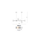 Lampy wiszące - AZzardo HELIOS 6 6xE14 Czarny Wisząca AZ4698 - product 4
