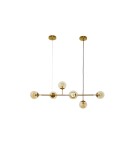 Lampy wiszące - AZzardo HELIOS 6 6xE14 Złoty Wisząca AZ4699 - produkt 1
