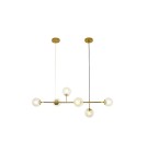 Lampy wiszące - AZzardo HELIOS 6 6xE14 Złoty Wisząca AZ4699 - produkt 2