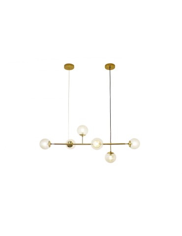 AZzardo HELIOS 6 6xE14 Złoty Wisząca AZ4699 - produkt 2