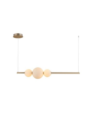 AZzardo SANDRA 3 LED 48W 4800lm 3000K ściemnialna Złoty Wisząca AZ4427