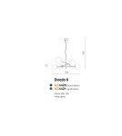 Lampy wiszące - AZzardo OVIEDO 6 6xG9 Czarny Wisząca AZ4420 - produkt 7