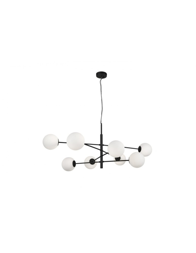 AZzardo OVIEDO 8 8xG9 Czarny Wisząca AZ4422