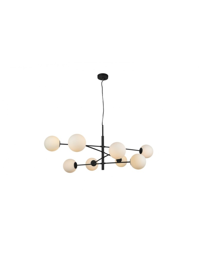AZzardo OVIEDO 8 8xG9 Czarny Wisząca AZ4422