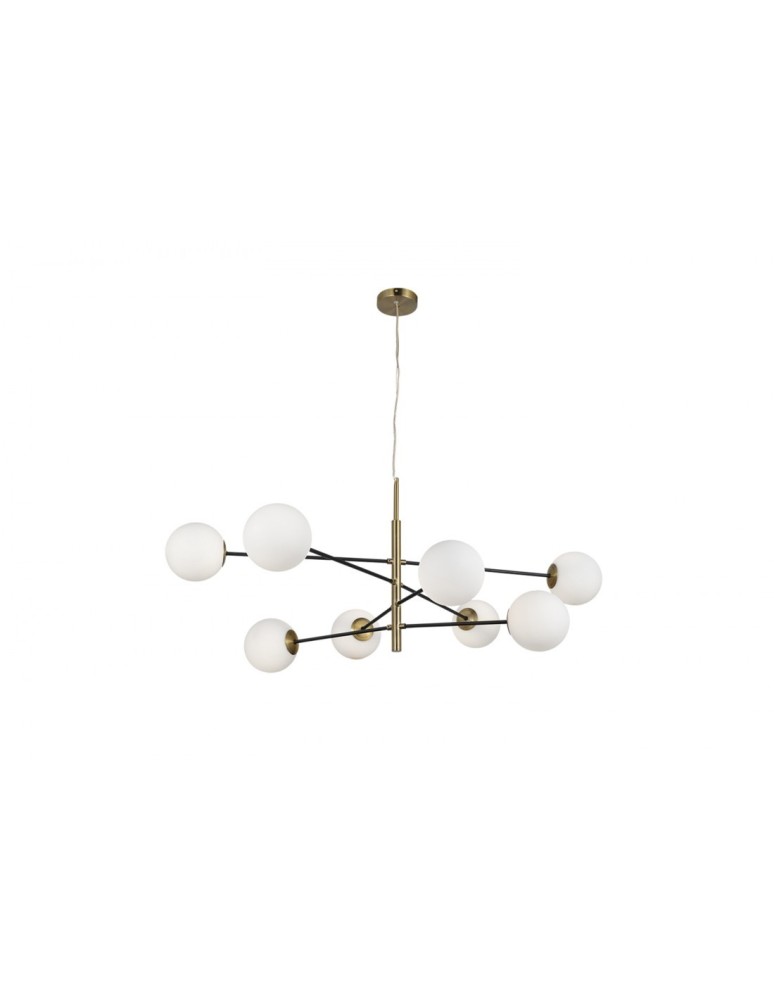 Lampy wiszące - AZzardo OVIEDO 8 8xG9 Złoty/Czarny Wisząca AZ4423 - produkt kolory-swiatla.pl 1