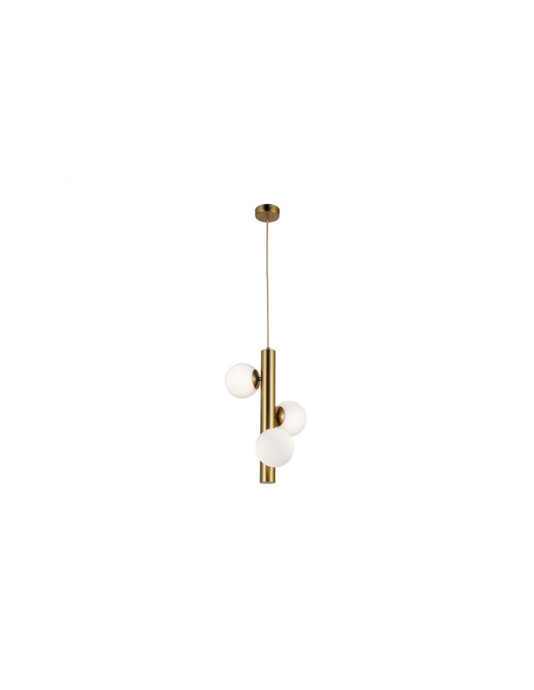 Lampy wiszące - AZzardo CORTEGA 3xG9 Złoty Wisząca AZ4425 - produkt kolory-swiatla.pl 1