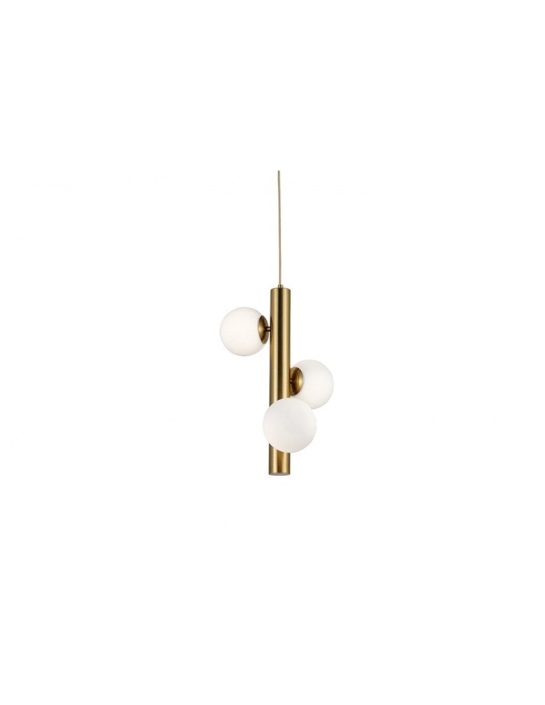 Lampy wiszące - AZzardo CORTEGA 3xG9 Złoty Wisząca AZ4425 - produkt kolory-swiatla.pl 2