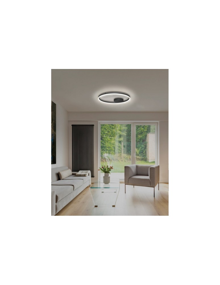 AZzardo HALO TOP 80 LED 55W 4700lm 3000K Czarny Sufitowa AZ4703