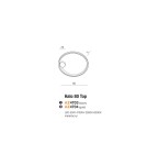 Lampy sufitowe nowoczesne - AZzardo HALO TOP 80 LED 55W 4700lm 3000K Czarny Sufitowa AZ4703 - produkt 4