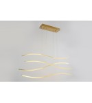 Lampy wiszące LED - Azzardo WAVES LED 70W 4900lm 3000K ściemnialna Złoty Wisząca AZ4058 - product 2