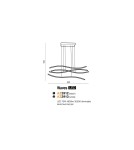 Lampy wiszące LED - Azzardo WAVES LED 70W 4900lm 3000K ściemnialna Złoty Wisząca AZ4058 - product 3