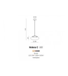 Lampy wiszące LED - Azzardo HELENA C LED 23W 1200lm 3000K Mosiądz Wisząca AZ4668 - product 3
