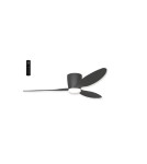 Wentylatory z oświetleniem - Azzardo VENETI LED 18W 1400lm 3000K-5500K Czarny Sufitowa/Wiatrak sterowana AZ4448 - product 2