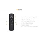 Wentylatory z oświetleniem - Azzardo VENETI LED 18W 1400lm 3000K-5500K Czarny/orzech włoski Sufitowa/Wiatrak sterowana AZ4449 - product 4
