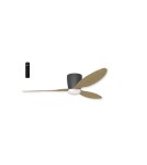 Wentylatory z oświetleniem - Azzardo VENETI LED 18W 1400lm 3000K-5500K Czarny/drewno tekowe Sufitowa/Wiatrak sterowana AZ4450 - product 2