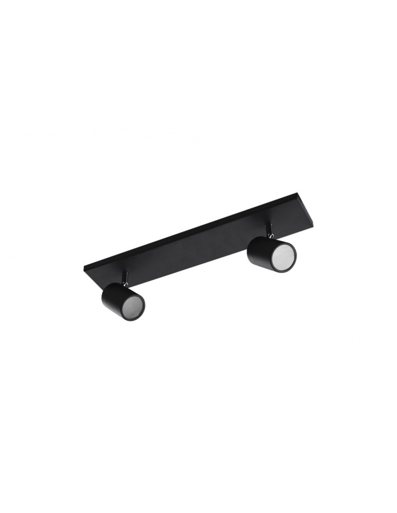 Lampy sufitowe łazienkowe - Azzardo NOEMIE 2 2xGU10 IP44 Czarny Sufitowa AZ4137 - produkt kolory-swiatla.pl 1