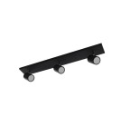 Lampy sufitowe łazienkowe - Azzardo NOEMIE 3 3xGU10 IP44 Czarny Sufitowa AZ4138 - product 1