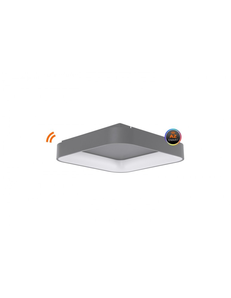 Lampy sufitowe nowoczesne - Azzardo SOLVENT S TOP CCT SMART 80 92W 4700lm 3000K-6000K Szary Sufitowa AZ4010 - produkt kolory-swiatla.pl 1