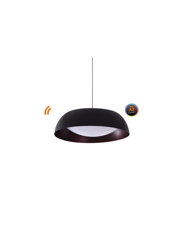 Lampy wiszące ze sterowaniem - Azzardo LENOX 40 SMART LED RGB 24W 1720lm 2600K-6000K Czarny/Miedź Wisząca AZ3147 - produkt kolory-swiatla.pl 1