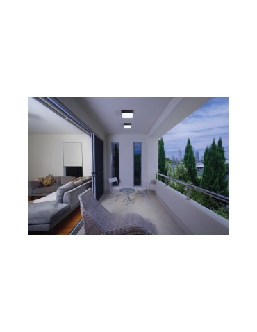 Azzardo CASPER SQUARE IP54 LED 15W 1300lm 4000K Zewnętrzna Czarny Sufitowa AZ4497 - produkt 2