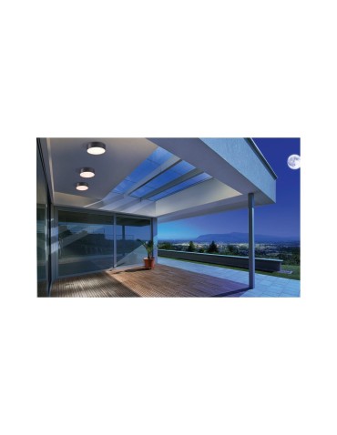 Azzardo CASPER ROUND IP54 LED 15W 1300lm 4000K Zewnętrzna Ciemny Szary Sufitowa AZ4493 - produkt 2