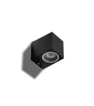 Kinkiety zewnętrzne - Azzardo RIMINI 1 SQUARE IP54 1xGU10 Zewnętrzna Czarny Ścienna AZ4267 - produkt 1