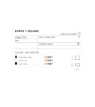 Kinkiety zewnętrzne - Azzardo RIMINI 1 SQUARE IP54 1xGU10 Zewnętrzna Czarny Ścienna AZ4267 - produkt 4