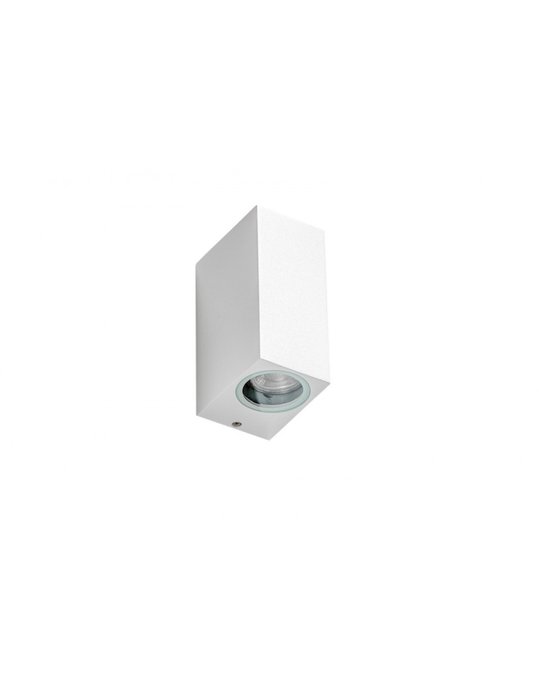 Azzardo RIMINI 2 SQUARE IP54 2xGU10 Zewnętrzna Biały Ścienna AZ4314