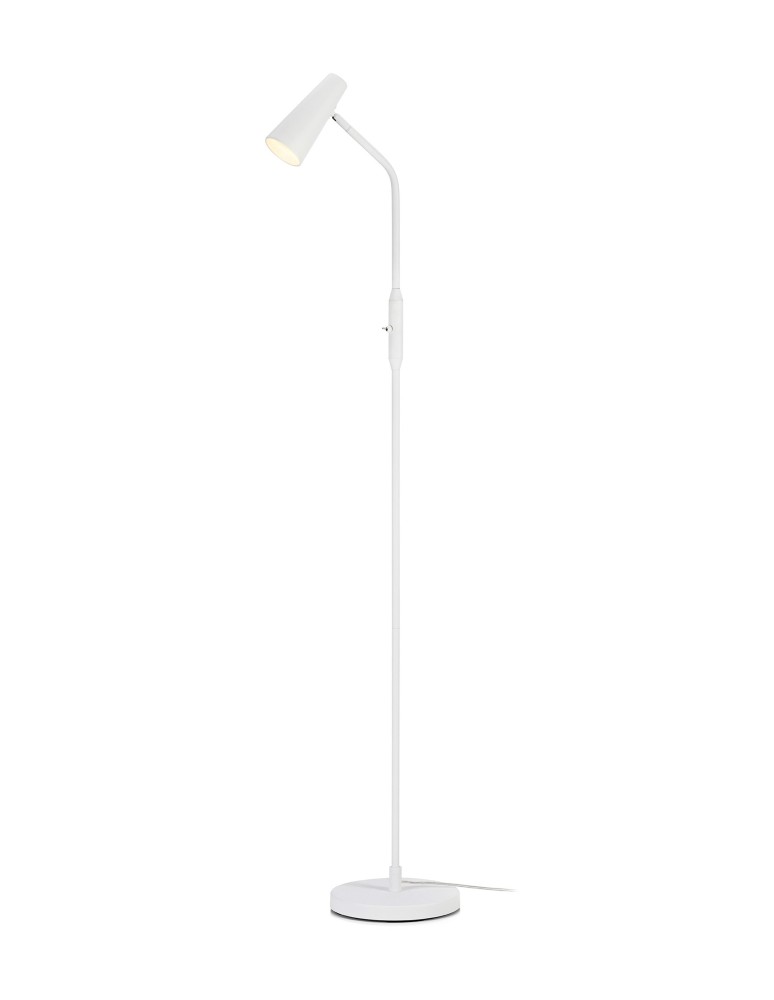 Lampy podłogowe młodzieżowe - Markslojd CREST Podłogowa 1L Biały Piaskowany 1xGU10 108205 - produkt kolory-swiatla.pl 1