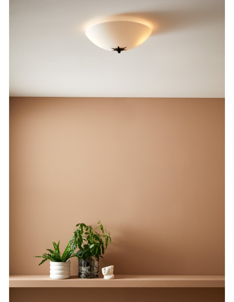 Lampy sufitowe - Markslojd ROSE Plafon 35cm Biały/Czarny 2xE14 108207 - product kolory-swiatla.pl 2