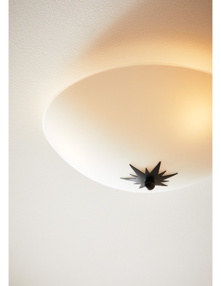 Lampy sufitowe - Markslojd ROSE Plafon 35cm Biały/Czarny 2xE14 108207 - product kolory-swiatla.pl 3