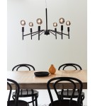 Żyrandole nowoczesne - Markslojd MONARCH Wisząca 6L Czarny 6xE14 108209 - product 2