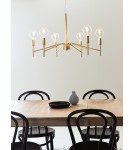 Żyrandole nowoczesne - Markslojd MONARCH Wisząca 6L Złoty Malowany 6xE14 108210 - product 2