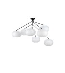 Lampy sufitowe w stylu skandynawskim - Markslojd GALAXY Sufitowa 7L Czarny/Biały 7xE14 108216 - product 1