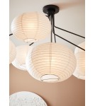 Lampy sufitowe w stylu skandynawskim - Markslojd GALAXY Sufitowa 7L Czarny/Biały 7xE14 108216 - product 3