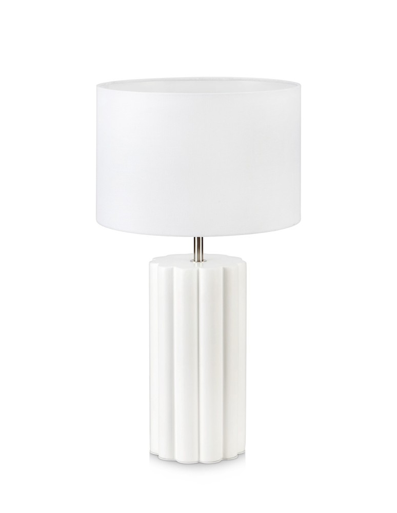 Lampki nocne - Markslojd COLUMN Stołowa 1L Biały/Biały 1xE14 108220 - produkt kolory-swiatla.pl 1