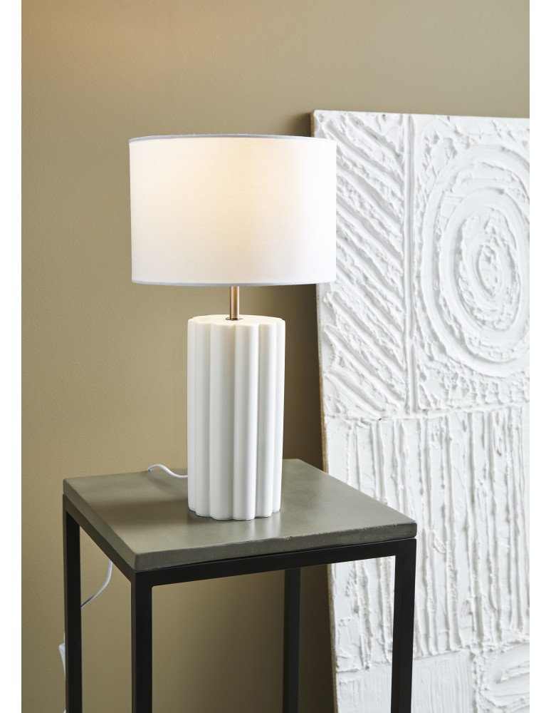 Lampki nocne - Markslojd COLUMN Stołowa 1L Biały/Biały 1xE14 108220 - product kolory-swiatla.pl 2