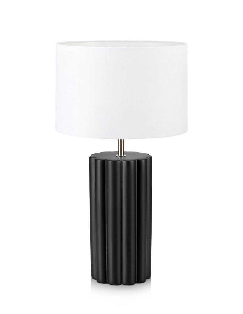 Lampki nocne - Markslojd COLUMN Stołowa Czarny/Biały 1xE14 108221 - produkt kolory-swiatla.pl 1