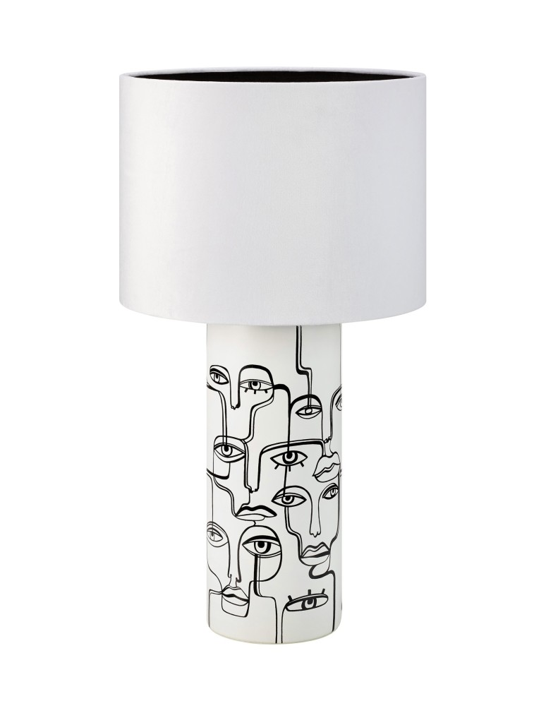 Lampy stołowe z abażurem - Markslojd FAMILY Stołowa 1L Biały 1xE27 108246 - produkt kolory-swiatla.pl 1