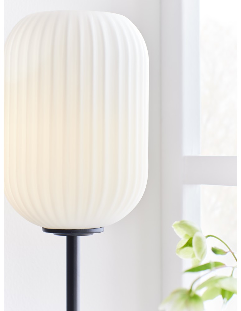 Lampy stołowe - Markslojd CAVA Stołowa 1L Czarny/Biały 1xE14 108252 - produkt kolory-swiatla.pl 3