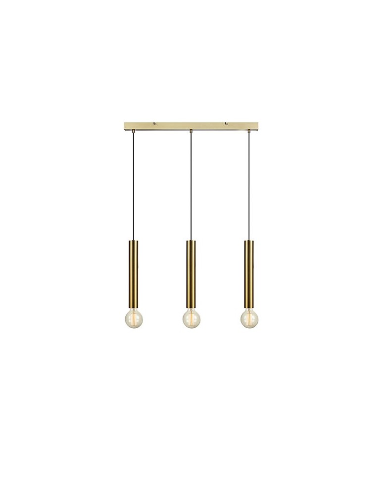 Lampy wiszące potrójne - Markslojd SENCILLO Wisząca 3L Mosiądz  3xE27 108261 - produkt kolory-swiatla.pl 1