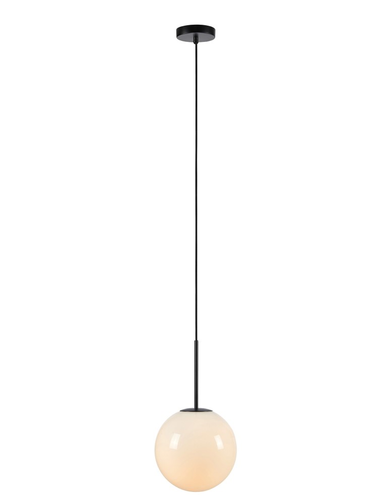 Lampy wiszące - Markslojd DIONE Wisząca 1L Biały/Czarny 1xE14 108267 - produkt kolory-swiatla.pl 1