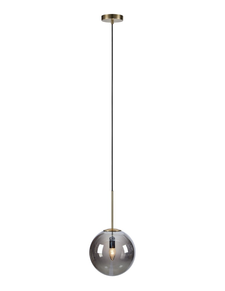 Lampy wiszące - Markslojd DIONE Wisząca 1L Dymiony/Antyczny 1xE14 108268 - produkt kolory-swiatla.pl 1