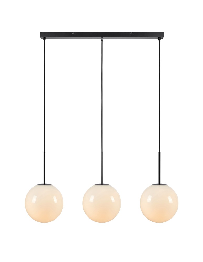 Lampy wiszące potrójne - Markslojd DIONE Wisząca 3L Biały/Czarny 3xE14 108269 - produkt kolory-swiatla.pl 1