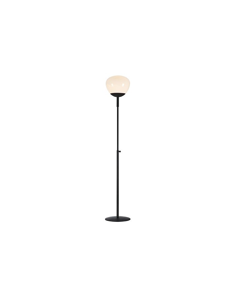 Lampy podłogowe - Markslojd RISE Podłogowa 1L Czarny/Biały 1xE27 108278 - produkt kolory-swiatla.pl 1