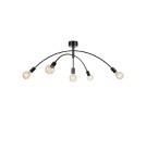 Lampy sufitowe w stylu skandynawskim - Markslojd CRUX Sufitowa 5L Czarny 5xE27 108280 - product 1