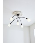 Lampy sufitowe w stylu skandynawskim - Markslojd CRUX Sufitowa 5L Czarny 5xE27 108280 - product 2