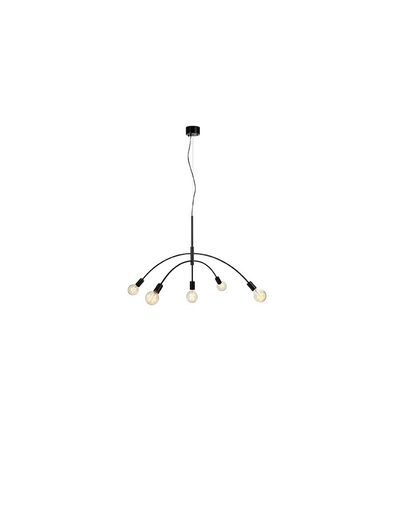 Lampy wiszące - Markslojd CRUX Wisząca 5L Czarny 5xE27 108282 - produkt kolory-swiatla.pl 1