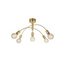 Lampy sufitowe w stylu skandynawskim - Markslojd CYGNUS Sufitowa 5L Złoty Malowany 5xE27 108285 - product 1