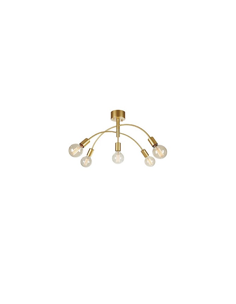 Lampy sufitowe w stylu skandynawskim - Markslojd CYGNUS Sufitowa 5L Złoty Malowany 5xE27 108285 - produkt kolory-swiatla.pl 1
